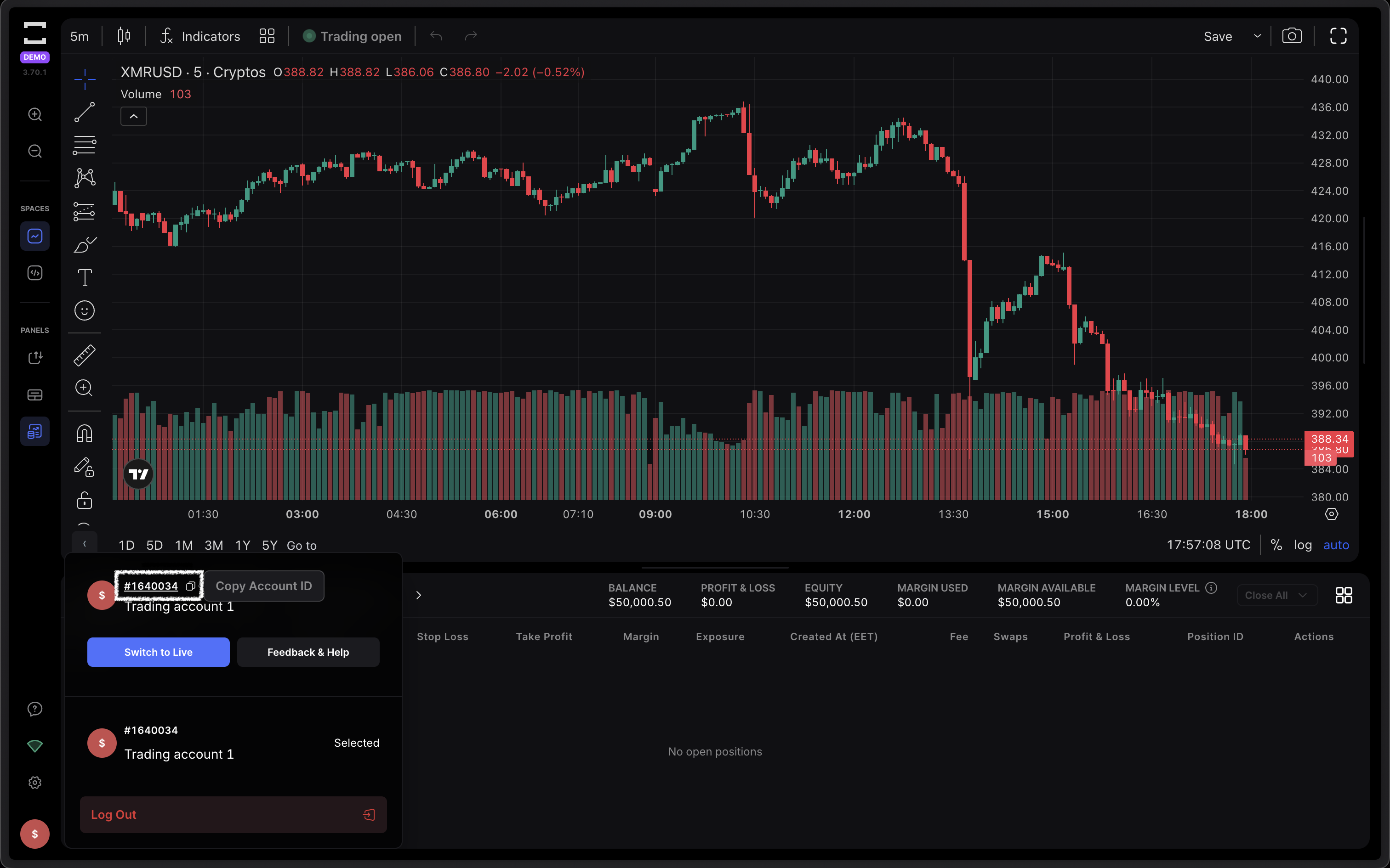 TradeLocker - API key and secret